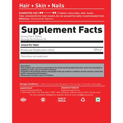 Pure Cure + Co. Neem - Healthy Hair + Skin + Nails 1's - Multi-Vitamins