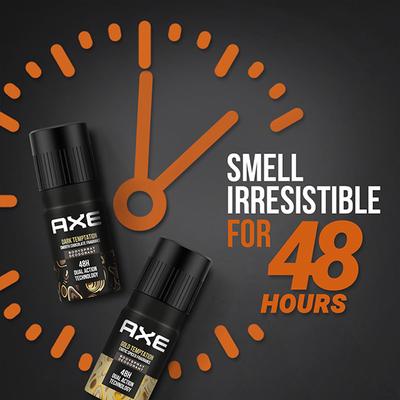 Axe Gold Temptation (2 Units) And Dark Temptation Long Lasting Deodorant Bodyspray (1 Unit) Combo Pack For Men 450 ml - Men Deodorants/Roll-Ons