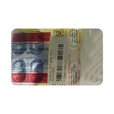 Hifenac TA Tablet 10'S - Pain relief-Ana