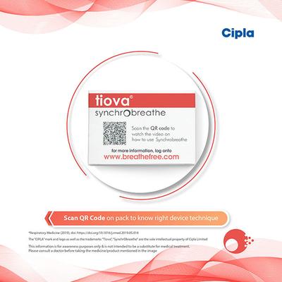 TIOVA SYNCHROBREATHE with Dose Counter 120MD Inhaler 8.4g - Asthma/COPD-Ast