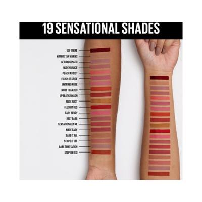 Maybelline New York Sensational Liquid Matte 03 Flush It Red 7 ml - Lipsticks