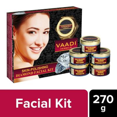 Vaadi Herbals Skin-Polishing Diamond Facial Kit 270 gm - Facial Kits