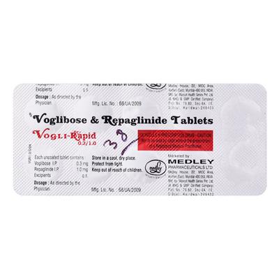 Vogli Rapid 0.3/1.0mg Tablet 10'S - Diabetes-Ant
