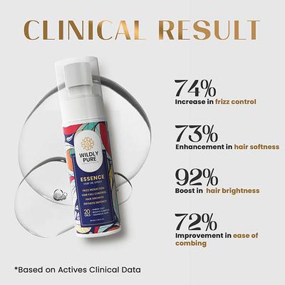 Wildly Pure Essence Hair Oil Spray with Bio Elixir Blend & Olive Tree Fusion 100 ml - Hair Oils