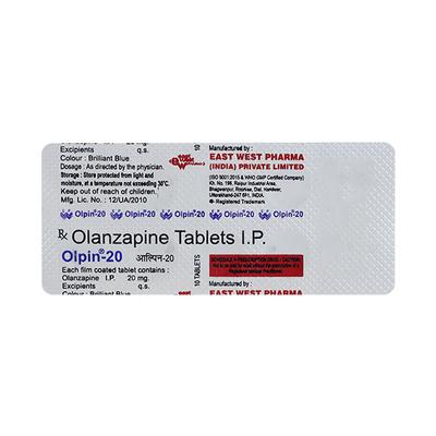 Olpin 20mg Tablet 10'S - Psychosis-Ans