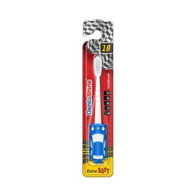Dentoshine Zippy Extra Soft Toothbrush for Kids Blue 100 gm - Toothbrushes