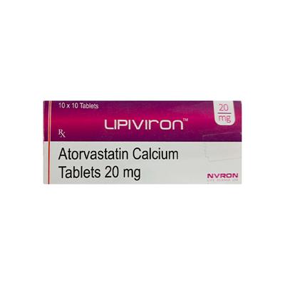 LIPIVIRON 20mg Tablet 10's - High Cholesterol-Dys