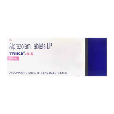 Trika 0.5mg Tablet 15'S - Anxiety-Anx