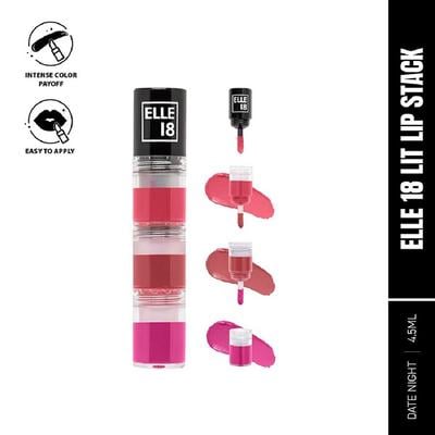 Elle18 Lit Lip Stack Date Night 4.5 ml - Liquid Lipsticks