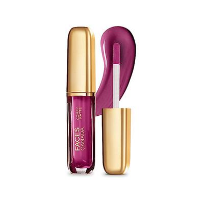 Faces Canada Comfy Matte Lip Color - End Of Story 03, 10Hr Long Stay with Comfort Almond Oil 3 ml - Lipsticks