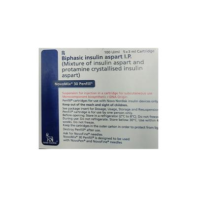 Novomix 30 Penfill Cartridge 1X3ml - Diabetes-Ins
