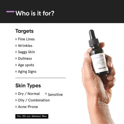 Minimalist Retinol 03% Face Serum with Coenzyme Q10+ Bacuchiol Oil+Squalane 30ml - Face Serum