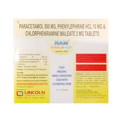 NAM Cold CP Tablet 10'S - Cough And Cold-Cou