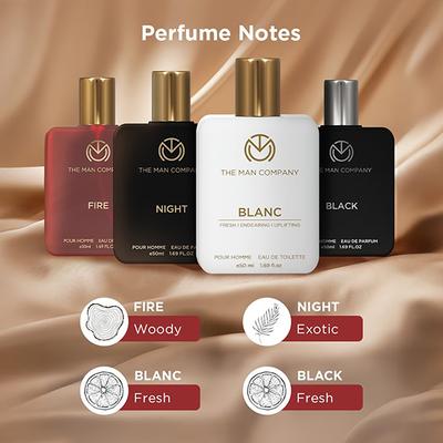 The Man Company Perfume Gift Set For Men 4 x 50ml- A Gentlemans Choice Premium Long-Lasting Perfume 1's - Men Perfumes (Edt/Edp)