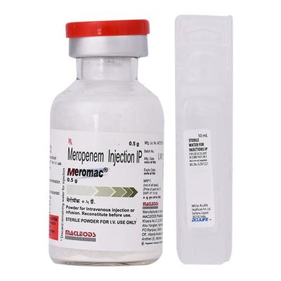 Meromac 0.5gm Injection 1's - Bacterial Infections-OBL
