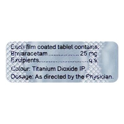 BRIVASURE 25 Tablet 10's - Epilepsy/Convulsion-Ant