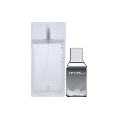 Ajmal Shiro EDP Citrus Spicy Perfume And Silver Shade EDP Citrus Woody Perfume 190 ml - Men Perfumes (Edt/Edp)