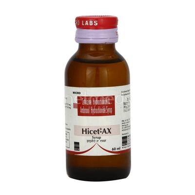 Hicet AX Syrup 60ml - Cough And Cold-Cou