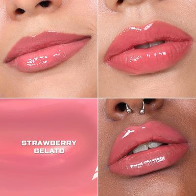 Kiro Ceramide Drip Tinted Lip Glaze Strawberry Gelato (Coral Pink) 13 gm - Lip Balms