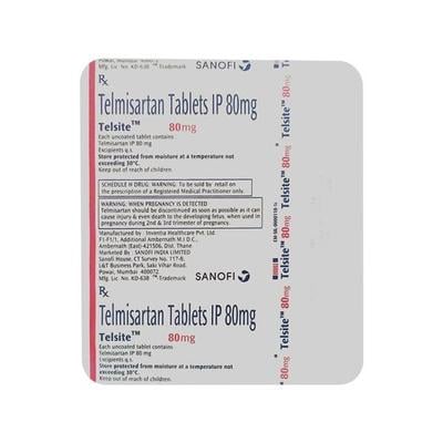 Telsite 80mg Tablet 15'S - Hypertension-Ang