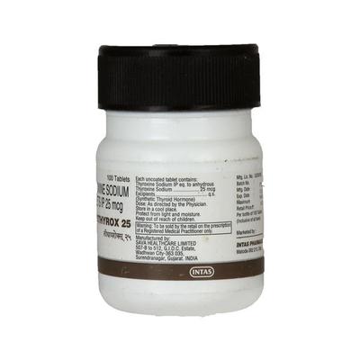 Lethyrox 25Mcg Tablet 100'S - Hypothyroidism