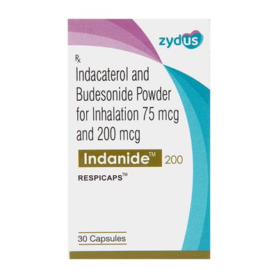 INDANIDE 200 Respicap 30's - Asthma/COPD-Ast