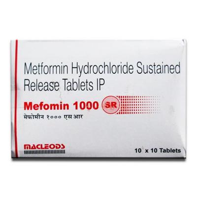 Mefomin SR 1000mg Tablet 10'S - Diabetes-Ant