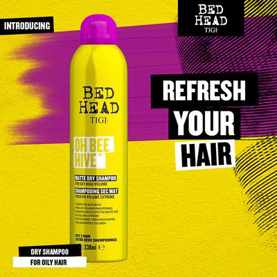 TIGI Bed Head Oh Bee Hive Volumizing Dry Shampoo Spray for Day 2 Hair 238 ml - Dry Shampoos & Conditioners