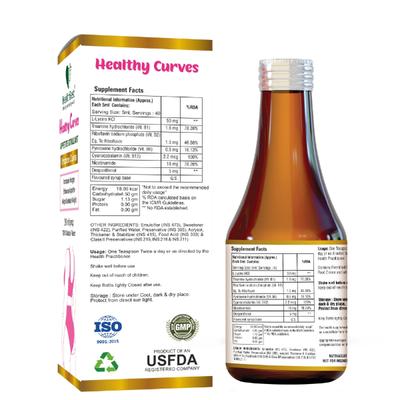 HealthBest Healthy Curves Weight Gain Syrup for Women & Girls 200 ml - Women Health