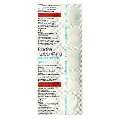 PRUCROS 40mg Tablet 10's - Allergies-Ant