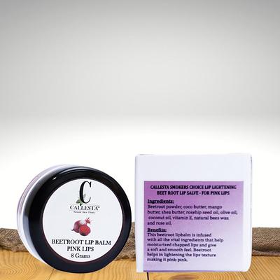 Callesta Smoker'S Choice Lip Lightening Beet Root Lip Salve for Pink Lips 8 gm - Lip Balms