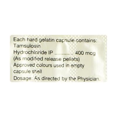 Urimax 0.4mg Capsule 20'S - Bladder And Prostate Disorders-Dru