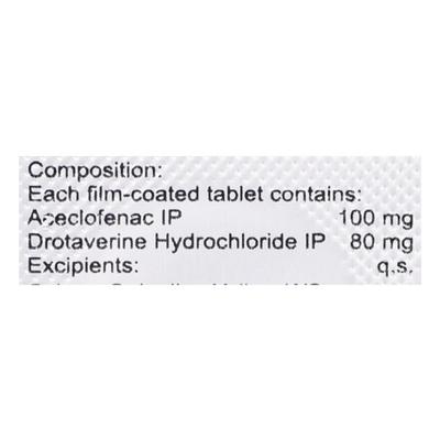 Aceclo Spas Tablet 10'S - Pain relief-Aas