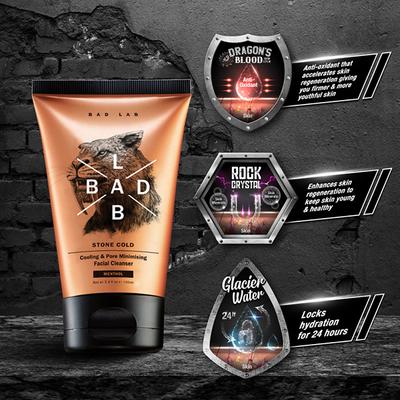 Bad Lab Stone Cold Cooling & Pore Minimising Facial Cleanser 100 ml - Face Wash & Cleansers