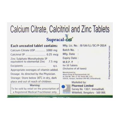 Supracal OS Tablet 10'S - Osteoporosis-Age