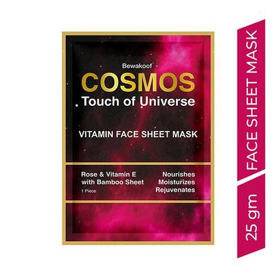 Cosmos by Bewakoof Magic Vitamin Face Sheet With Rose Vitamin E & Bamboo Sheet 25 gm - Sheet Masks