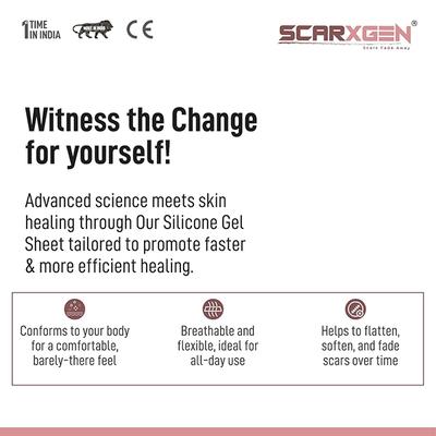 Scarxgen Silicone Gel Sheet (10 cm X 10 cm) 1's - Bandages