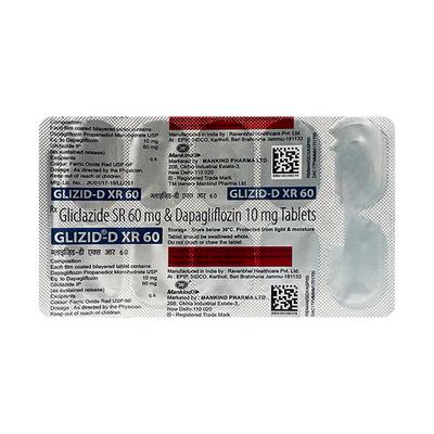 GLIZID D XR 60 Tablet 10's - Diabetes-Ant