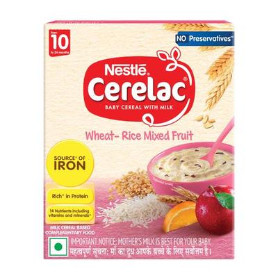Nestle Cerelac Stage 3 (10 Months+) Powder 300 gm - Wheat-Rice Mixed Fruit (Refill Pack) - Baby And Infant Supplements