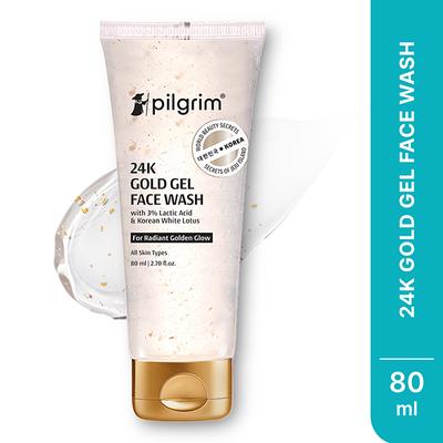 Pilgrim 24K Gold Gel Face Wash 80 ml - Face Wash & Cleansers