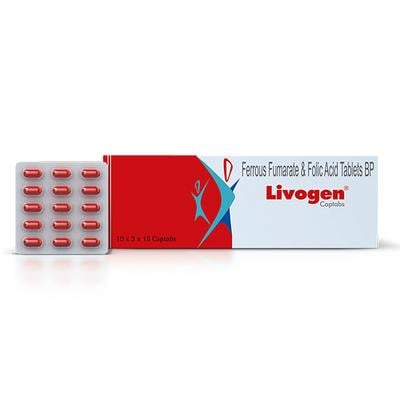Livogen Captab Tablet 15'S - Iron Supplement/Anaemia-Vma