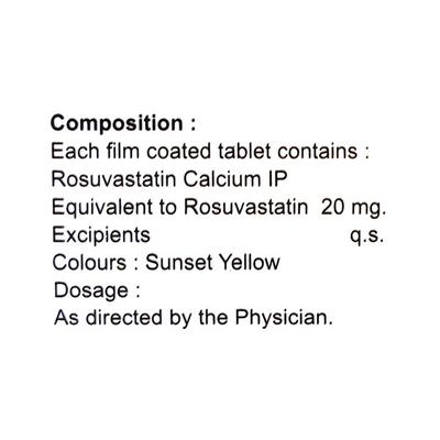 Normalip 20mg Tablet 10'S - High Cholesterol-Dys