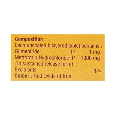 GLIMECHECK MF 1/1000 Tablet 10's - Diabetes-Ant