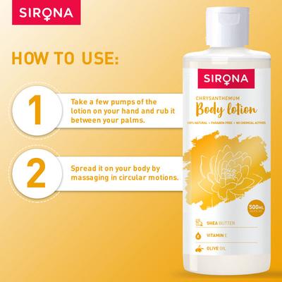 Sirona Body Lotion - Chrysanthemum 500 ml - Lotions & Creams