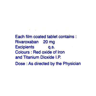 ROVOR 20 Tablet 10's - Blood Clot-Ant