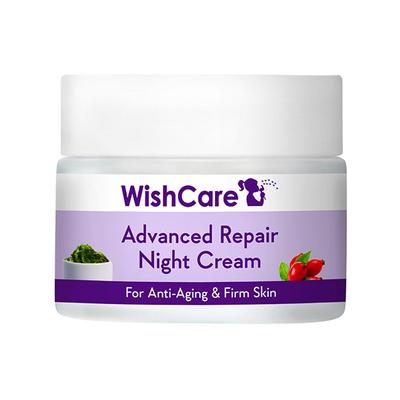 WishCare Advanced Repair Night Cream - Anti-Ageing Cream -With Retinol GrapeSeed SeaAlgae & Rosehip 50 gm - Night Cream