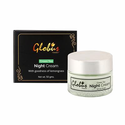 Globus Naturals Green Tea Moisturizing & Soothing Night Cream 50 gm - Night Cream