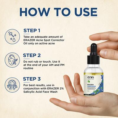 ENN Erazer Spot Corrector Oil To Reduce Acne Scars 10 ml - Face Serum
