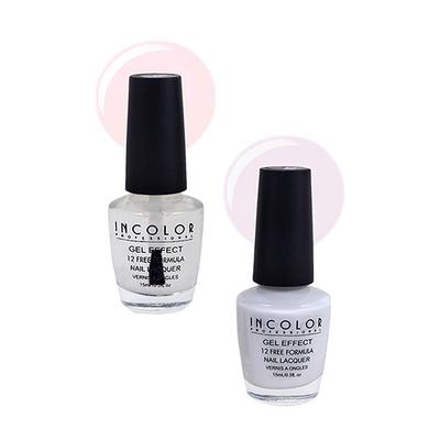 Incolor Gel Effect Matte Nail Polish Combo 01 (13+17) Pack Of 02 15 Ml - Nail Polish