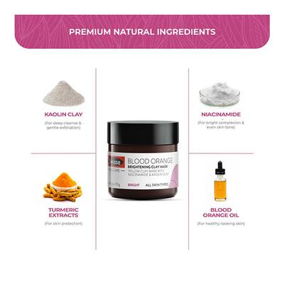 Swisse Skincare Blood Orange Brightening Clay Mask 70 gm - Masks & Peels